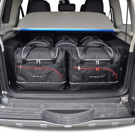 Kjust Reistassenset voor Mitsubishi Pajero 2000-2006 - Set van 5 Tassen met 3 Roltassen en 2 Sporttassen