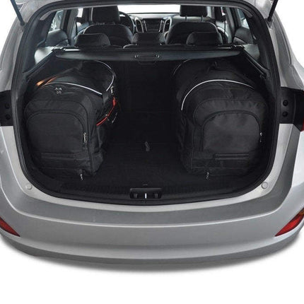 Kjust Reistassenset voor Hyundai i30 Tourer 2012-2017 - Set van 4 Tassen met 2 Roltassen en 2 Sporttassen