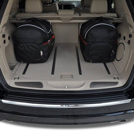 Kjust Reistassenset voor Jeep Grand Cherokee 2011-2022 - Set van 5 Tassen met 3 Roltassen en 2 Vliegtuigtassen