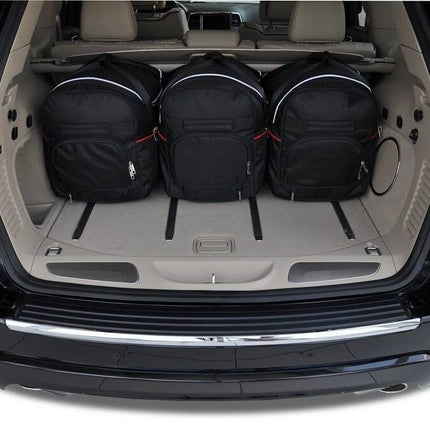 Kjust Reistassenset voor Jeep Grand Cherokee 2011-2022 - Set van 5 Tassen met 3 Roltassen en 2 Vliegtuigtassen