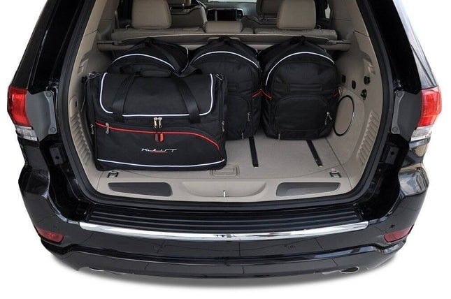 Kjust Reistassenset voor Jeep Grand Cherokee 2011-2022 - Set van 5 Tassen met 3 Roltassen en 2 Vliegtuigtassen