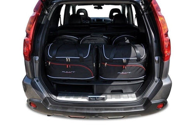 Kjust Reistassenset voor Nissan X-trail 2007-2014 - Set van 5 Tassen met 3 Roltassen en 2 Vliegtuigtassen