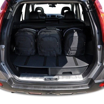 Kjust Reistassenset voor Nissan X-trail 2007-2014 - Set van 5 Tassen met 3 Roltassen en 2 Vliegtuigtassen