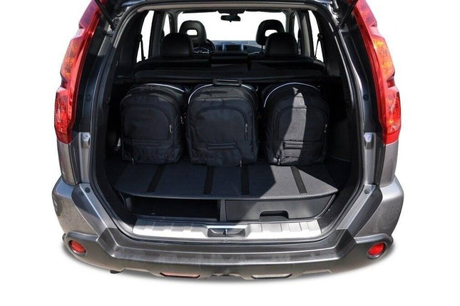Kjust Reistassenset voor Nissan X-trail 2007-2014 - Set van 5 Tassen met 3 Roltassen en 2 Vliegtuigtassen