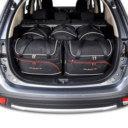 Kjust Reistassenset voor Mitsubishi Outlander 2013-2024 - Set van 5 Tassen met 3 Roltassen en 2 Vliegtuigtassen