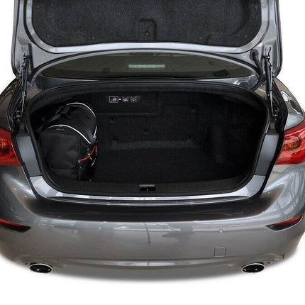 Kjust Reistassenset voor Infiniti Q50 Sedan 2013-2020 - Set van 4 Tassen met 2 Roltassen en 2 Vliegtuigtassen