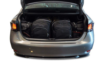Kjust Reistassenset voor Lexus GS Sedan vanaf 2012 - Set van 4 Tassen met 2 Roltassen en 2 Vliegtuigtassen