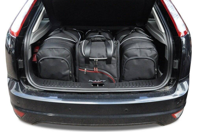 Kjust Reistassenset voor Ford Focus 5-deurs 2008-2011 - Set van 4 Tassen met 2 Roltassen en 2 Sporttassen