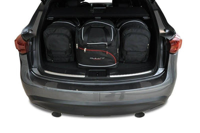 Kjust Reistassenset voor Infiniti QX70 2013-2017 - Set van 4 Tassen met 3 Roltassen en 1 Vliegtuigtas