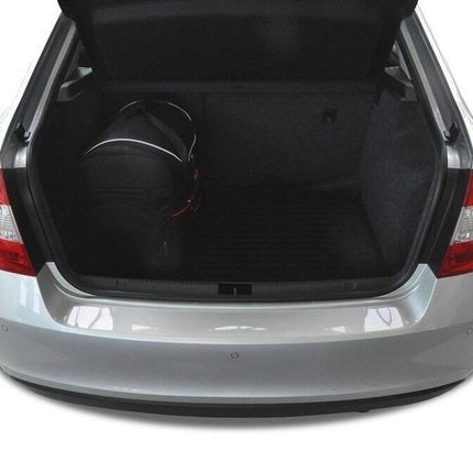 Kjust Reistassenset voor Skoda Rapid 5-deurs vanaf 2012 - Set van 5 Tassen met 3 Roltassen en 2 Vliegtuigtassen