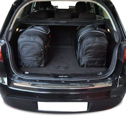 Kjust Reistassenset voor Fiat Croma 2005-2011 - Set van 4 Tassen met 2 Roltassen 1 Sporttas en 1 Vliegtuigtas