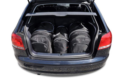 Kjust Reistassenset voor Audi A3 Sportback 2004-2013 - Set van 3 Tassen met 2 Roltassen en 1 Vliegtuigtas