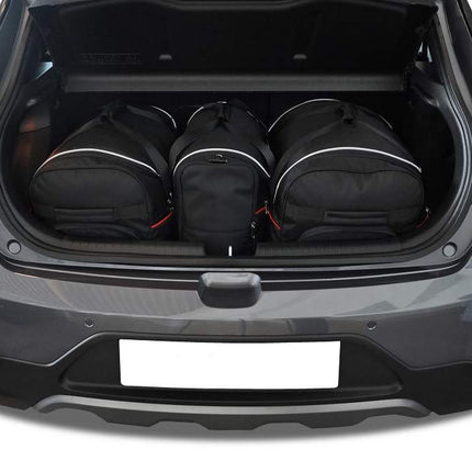 Kjust Reistassenset voor Hyundai i20 5-deurs 2015-2020 - Set van 3 Tassen met 2 Roltassen en 1 Vliegtuigtas