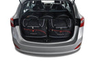 Kjust Reistassenset voor Hyundai i30 Tourer 2012-2017 - Set van 5 Tassen met 3 Roltassen en 2 Vliegtuigtassen