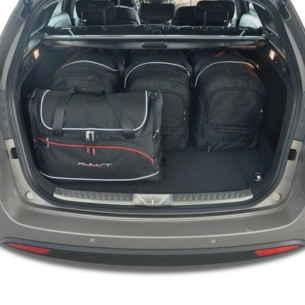 Kjust Reistassenset voor Hyundai i40 Tourer vanaf 2011 - Set van 5 Tassen met 3 Roltassen en 2 Vliegtuigtassen