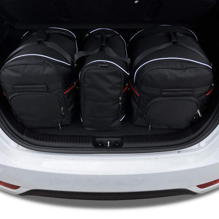 Kjust Reistassenset voor Hyundai iX20 2011-2019 - Set van 3 Tassen met 2 Roltassen en 1 Vliegtuigtas