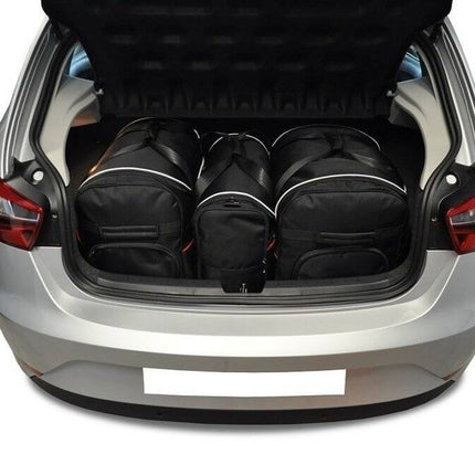 Kjust Reistassenset voor Seat Ibiza 5-deurs 2008-2017 - Set van 3 Tassen met 2 Roltassen en 1 Vliegtuigtas