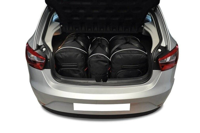 Kjust Reistassenset voor Seat Ibiza 5-deurs 2008-2017 - Set van 3 Tassen met 2 Roltassen en 1 Vliegtuigtas