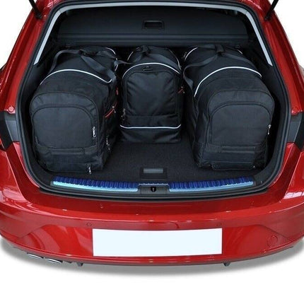 Kjust Reistassenset voor Seat Leon 5-deurs 2013-2020 - Set van 4 Tassen met 2 Roltassen en 2 Sporttassen