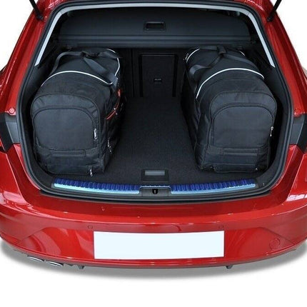 Kjust Reistassenset voor Seat Leon 5-deurs 2013-2020 - Set van 4 Tassen met 2 Roltassen en 2 Sporttassen