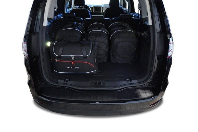 Kjust Reistassenset voor Ford Galaxy 2015-2018 - Set van 5 Tassen met 3 Roltassen en 2 Vliegtuigtassen
