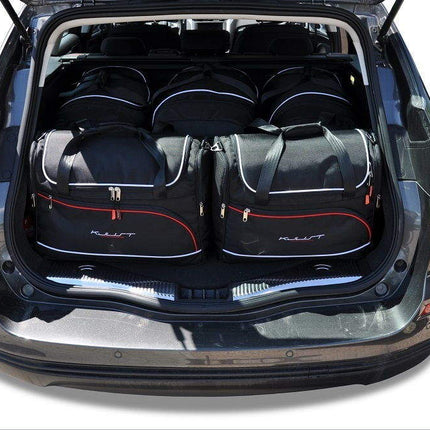 Kjust Reistassenset voor Ford Mondeo stationwagen 2014-2022 - Set van 5 Tassen met 3 Roltassen en 2 Vliegtuigtassen