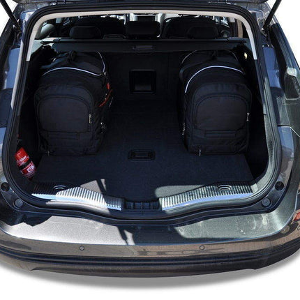 Kjust Reistassenset voor Ford Mondeo stationwagen 2014-2022 - Set van 5 Tassen met 3 Roltassen en 2 Vliegtuigtassen