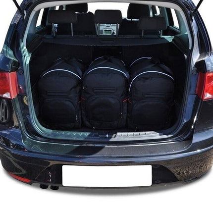 Kjust Reistassenset voor Seat Altea XL 2007-2015 - Set van 5 Tassen met 3 Roltassen en 2 Vliegtuigtassen