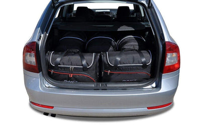 Kjust Reistassenset voor Skoda Octavia stationwagen 2004-2009 - Set van 5 Tassen met 3 Roltassen en 2 Vliegtuigtassen
