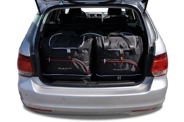 Kjust Reistassenset voor Volkswagen Golf stationwagen 2009-2013 - Set van 5 Tassen met 3 Roltassen en 2 Sporttassen