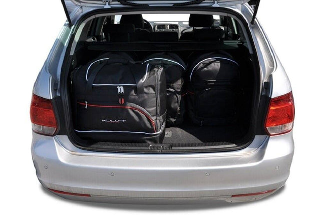 Kjust Reistassenset voor Volkswagen Golf stationwagen 2009-2013 - Set van 5 Tassen met 3 Roltassen en 2 Sporttassen