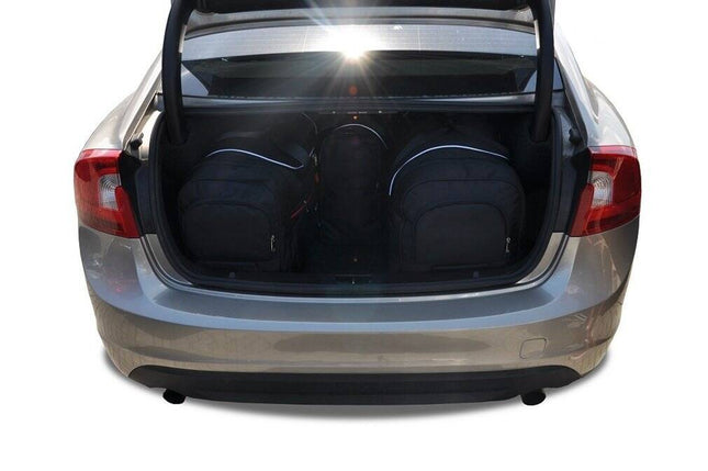Kjust Reistassenset voor Volvo S60 Sedan 2010-2019 - Set van 4 Tassen met 2 Roltassen en 2 Vliegtuigtassen