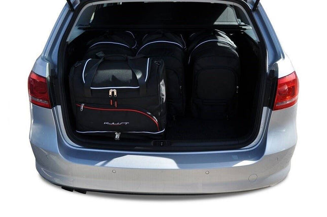 Kjust Reistassenset voor Volkswagen Passat Variant 2011-2014 - Set van 5 Tassen met 3 Roltassen en 2 Sporttassen