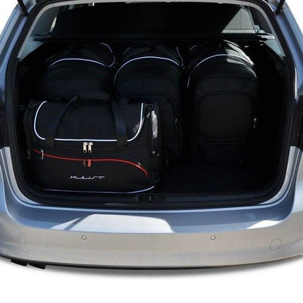 Kjust Reistassenset voor Volkswagen Passat Variant 2011-2014 - Set van 5 Tassen met 3 Roltassen en 2 Vliegtuigtassen