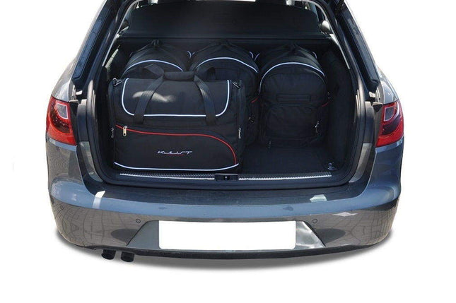 Kjust Reistassenset voor Seat Exeo ST stationwagen 2009-2013 - Set van 5 Tassen met 3 Roltassen en 2 Vliegtuigtassen