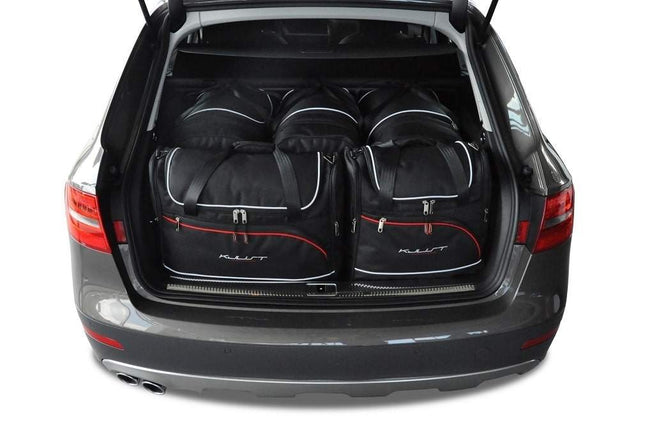 Kjust Reistassenset voor Audi A4 Allroad 2009-2016 - Set van 5 Tassen met 3 Roltassen en 2 Vliegtuigtassen