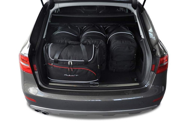 Kjust Reistassenset voor Audi A4 Allroad 2009-2016 - Set van 5 Tassen met 3 Roltassen en 2 Vliegtuigtassen