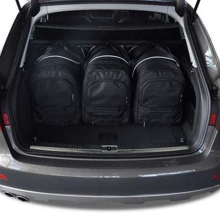Kjust Reistassenset voor Audi A4 Allroad 2009-2016 - Set van 5 Tassen met 3 Roltassen en 2 Vliegtuigtassen