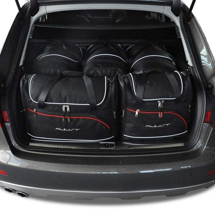 Kjust Reistassenset voor Audi A4 Avant 2008-2015 - Set van 5 Tassen met 3 Roltassen en 2 Vliegtuigtassen