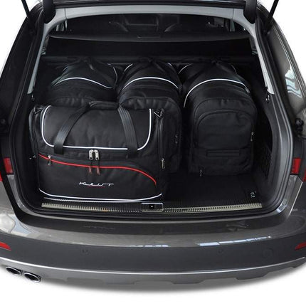 Kjust Reistassenset voor Audi A4 Avant 2008-2015 - Set van 5 Tassen met 3 Roltassen en 2 Vliegtuigtassen