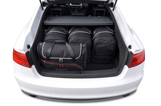 Kjust Reistassenset voor Audi A5 Sportback 2009-2017 - Set van 5 Tassen met 3 Roltassen en 2 Vliegtuigtassen