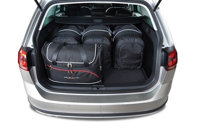 Kjust Reistassenset voor Volkswagen Golf stationwagen 2013-2020 - Set van 5 Tassen met 3 Roltassen en 2 Vliegtuigtassen