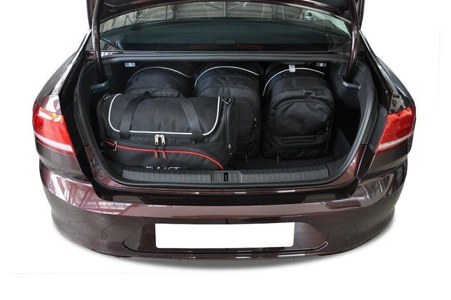 Kjust Reistassenset voor Volkswagen Passat Sedan 2014-2024 - Set van 5 Tassen met 3 Roltassen en 2 Vliegtuigtassen