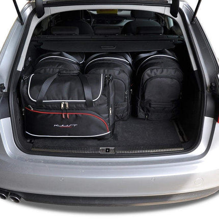 Kjust Reistassenset voor Audi A6 Allroad 2012-2018 - Set van 5 Tassen met 3 Roltassen en 2 Vliegtuigtassen