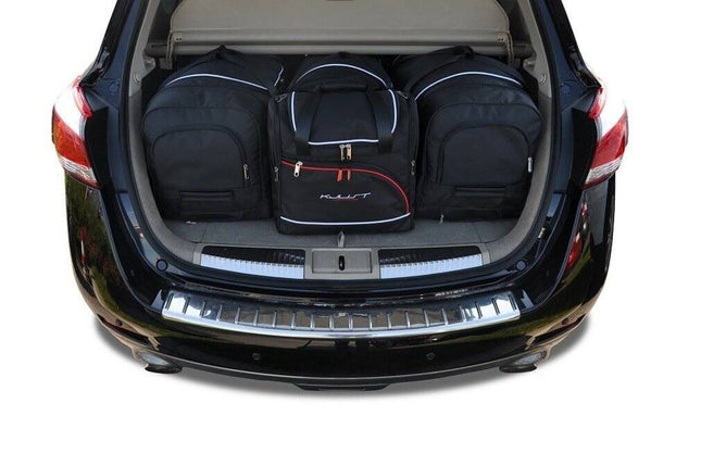Kjust Reistassenset voor Nissan Murano 2009-2014 - Set van 4 Tassen met 3 Roltassen en 1 Vliegtuigtas