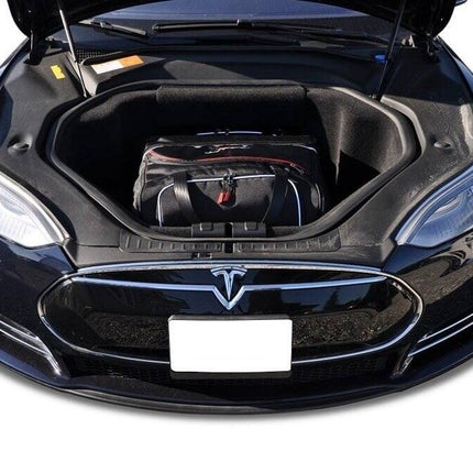 Kjust Reistassenset voor Tesla Model S vanaf 2014 - Set van 6 Tassen met 3 Roltassen 2 Sporttassen en 1 Vliegtuigtas