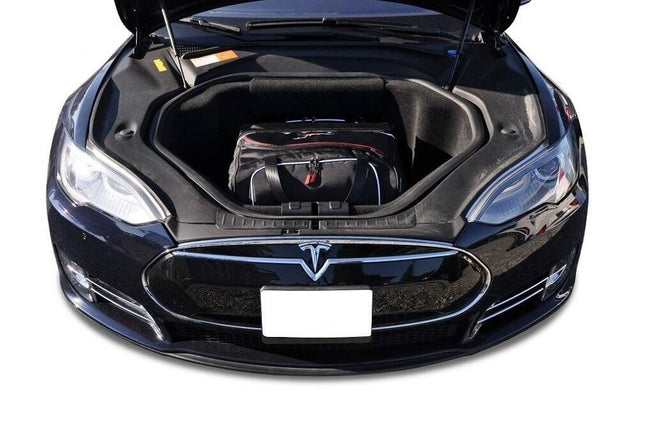 Kjust Reistassenset voor Tesla Model S vanaf 2014 - Set van 6 Tassen met 3 Roltassen 2 Sporttassen en 1 Vliegtuigtas