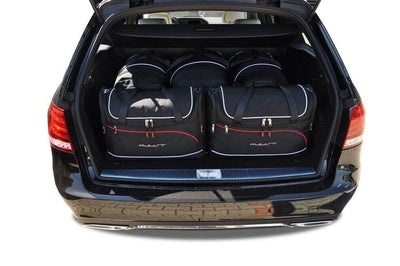 Kjust Reistassenset voor Mercedes Benz E-Klasse coupe 2009-2017 - Set van 5 Tassen met 3 Roltassen en 2 Vliegtuigtassen