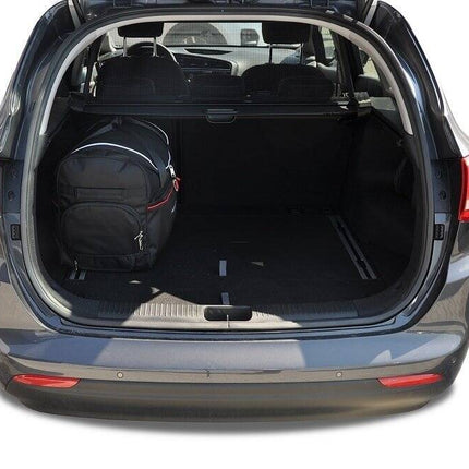 Kjust Reistassenset voor Kia Ceed Sportswagon 2012-2018 - Set van 5 Tassen met 3 Roltassen en 2 Vliegtuigtassen