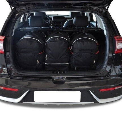 Kjust Reistassenset voor Kia Niro 5-deurs 2016-2022 - Set van 3 Tassen met 2 Roltassen en 1 Sporttas